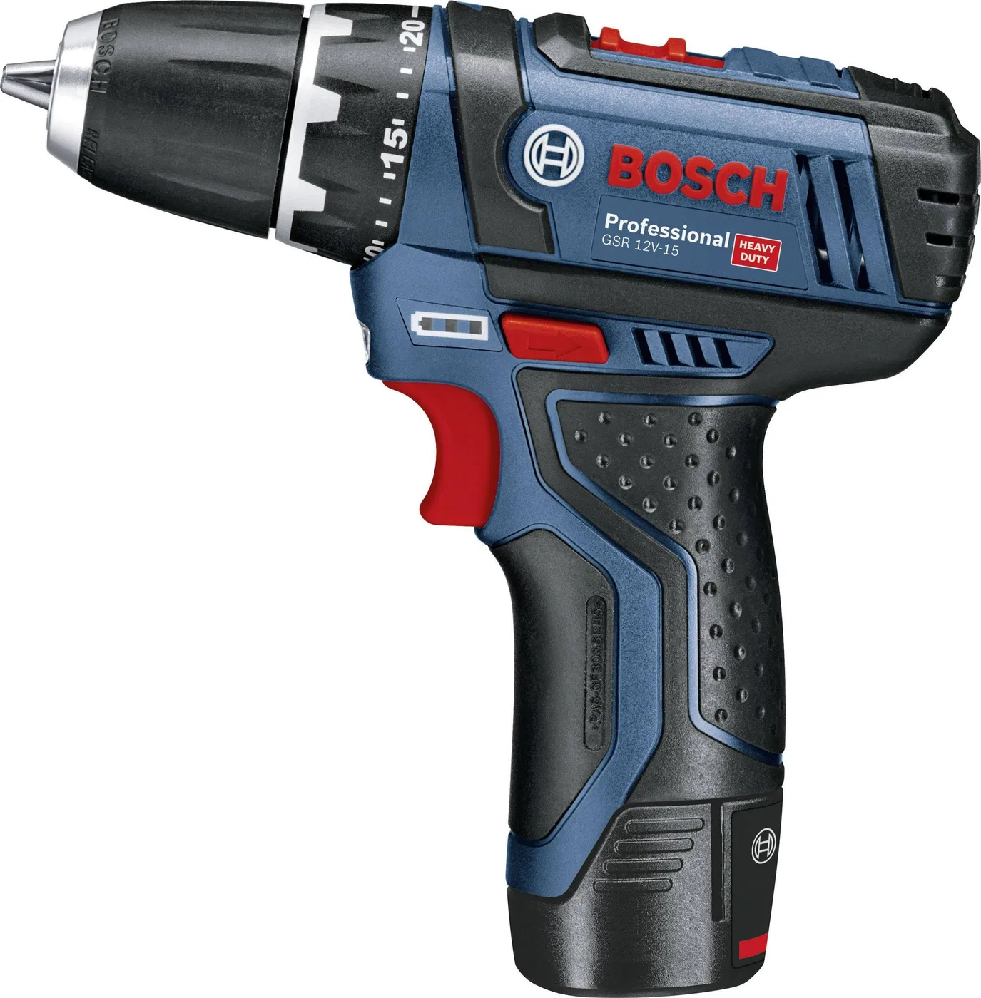 Bosch Akku-Bohrschrauber GSR 10,8-2-LI 12 V, 2 x 2-Ah-Akku (0601868109)