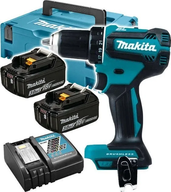 Bohrschrauber Makita DDF485SFJ 18 V, 2 Akkus à 3 Ah