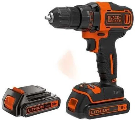 Bohrschrauber Black&Decker BDCDD186KB, 18 V, 2 Akkus à 1,5 Ah