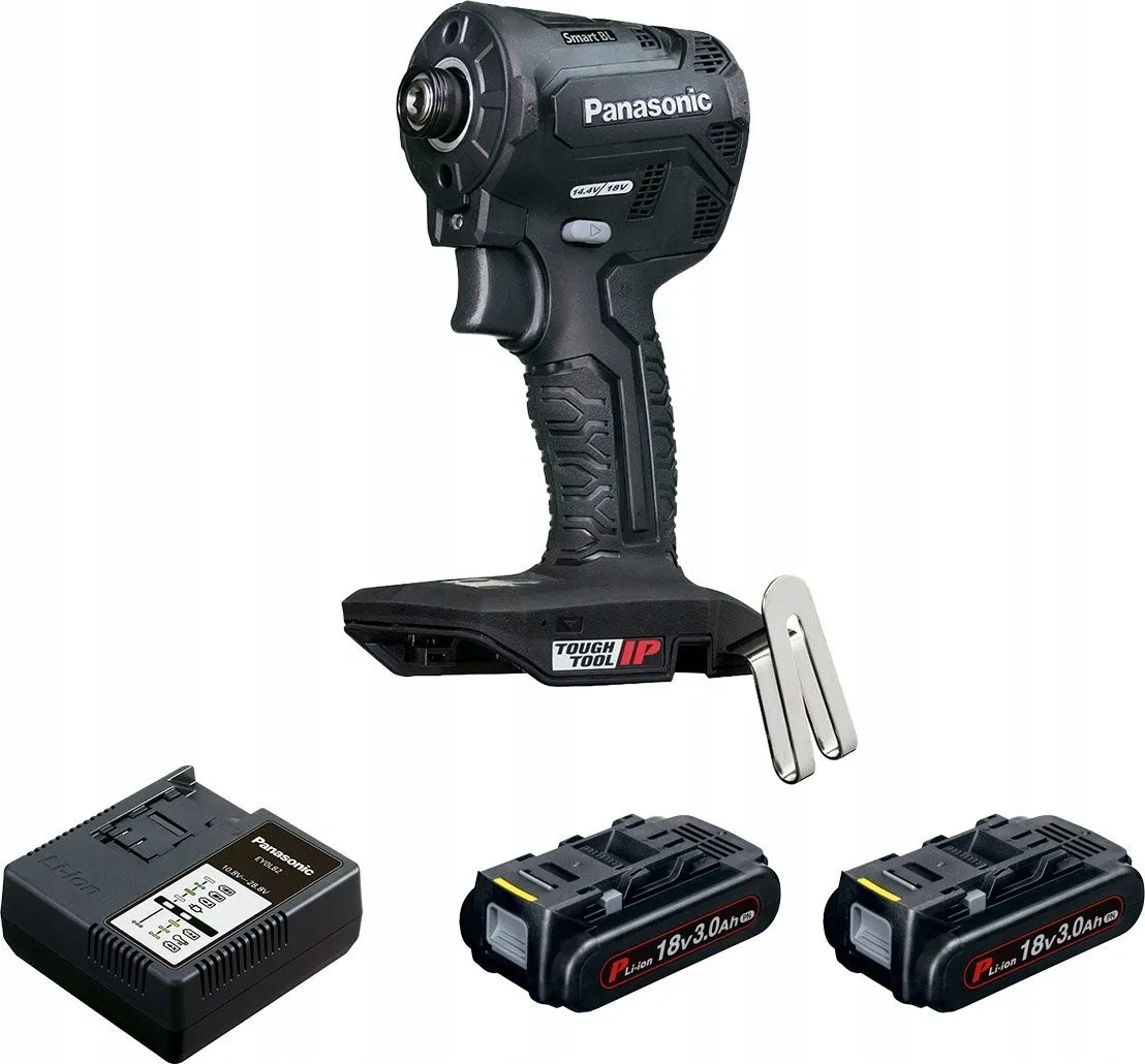 Panasonic 18-V-Schlagschrauber Panasonic EY1PD1 + Ladegerät + 2 x 18-V-Akku / 3,0 Ah + Koffer