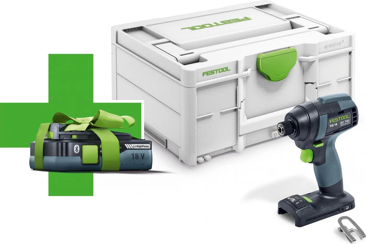 Festool Akkuschrauber TID 18-Basic (577054) 18 V + 4-Ah-Akku