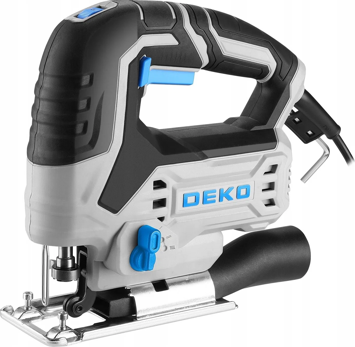 DEKO DKJS55XP65 NETZBETRIEBENE STICHSÄGE 550 W LEISTUNGSSTARKE SÄGE MIT EINSTELLBAREM SÄGEBLATT