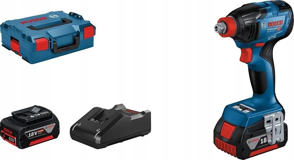 Bosch-Schlagschrauber KLUCZ.UDAR.AKU.GDX 18 V-210 C 2×5 Ah Li-Ion Schlagschrauber L-BOXX