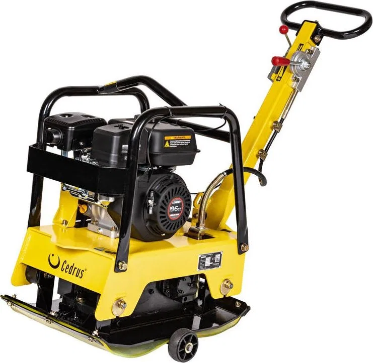 Cedrus CEDRUS ZG06 Bodenverdichter, bidirektionaler Plattenverdichter mit Vorwärts- und Rückwärtslauf, 122 kg / 6,5 PS + Transporträder