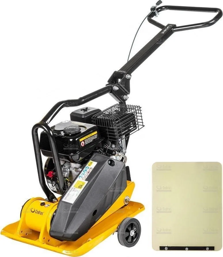 Cedrus CEDRUS ZG02 Benzin-Bodenverdichter 79 kg / 6,5 PS + Transporträder + Silikonmatte – EWIMAX – OFIC