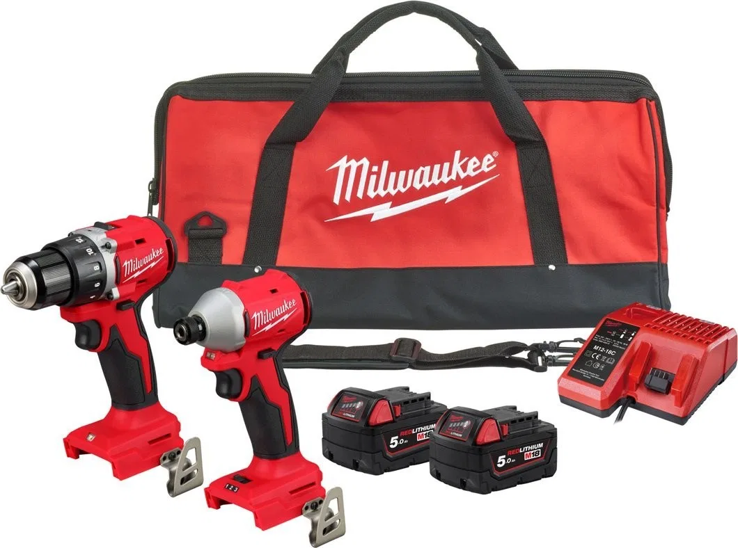 Milwaukee 6-teiliges Elektrowerkzeug-Set (M18 BLCPP2B-502C)