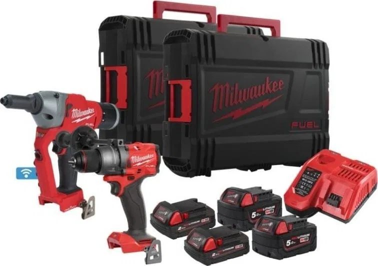 Milwaukee 9-teiliges Elektrowerkzeug-Set (M18 FPP2G3-524X)