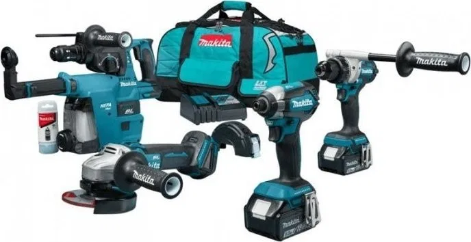 Makita 9-teiliges Elektrowerkzeug-Set (M DLX4155TX1)