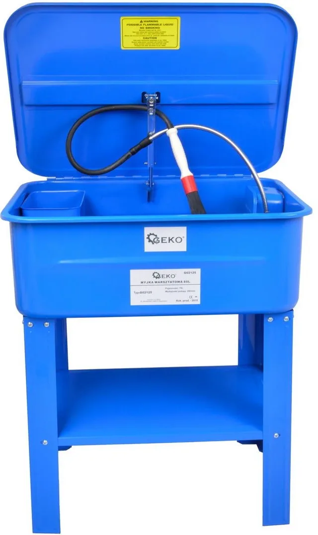 Geko Werkstatt-Waschbecken 80 l mit Bürste (G02125)