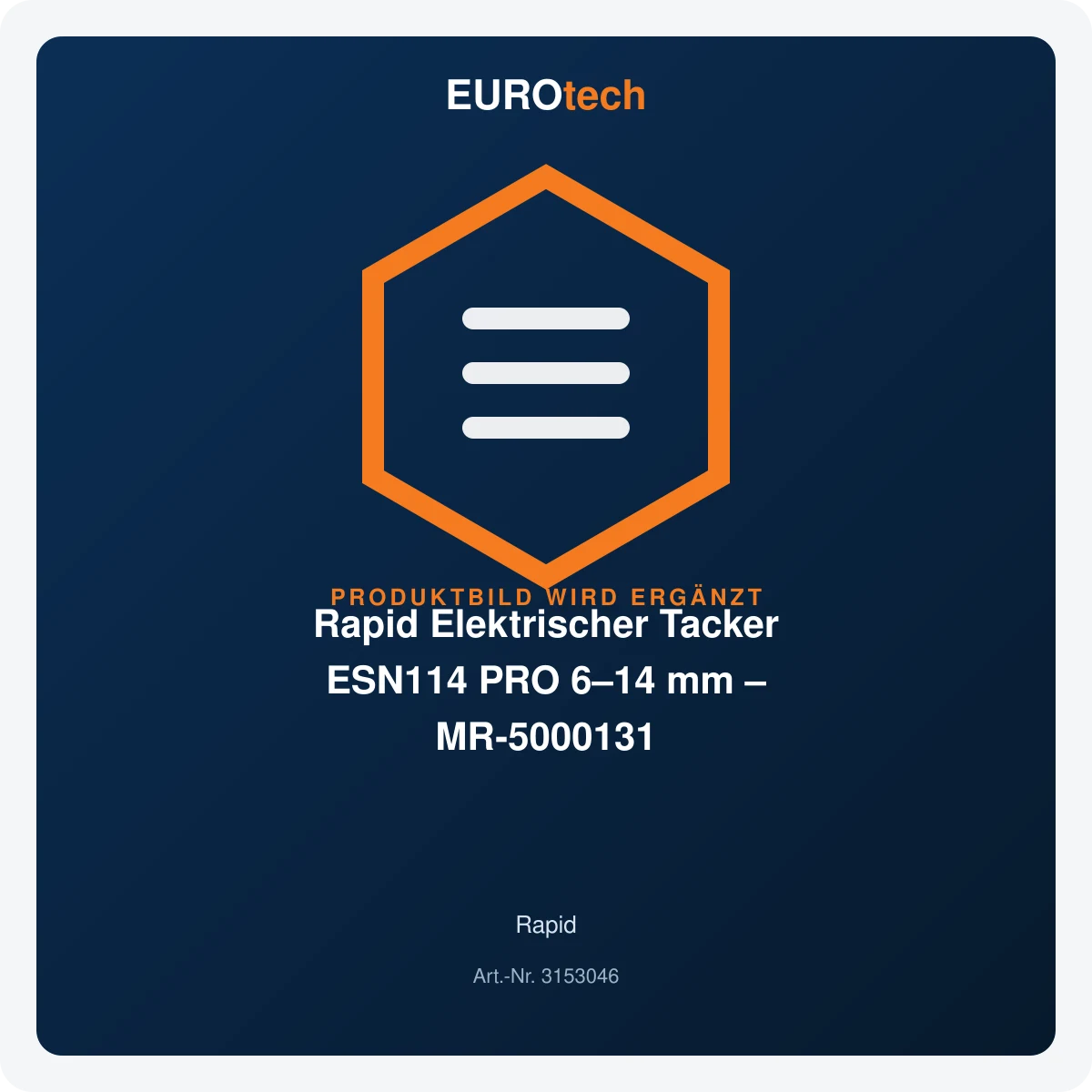 Rapid Elektrischer Tacker ESN114 PRO 6–14 mm – MR-5000131