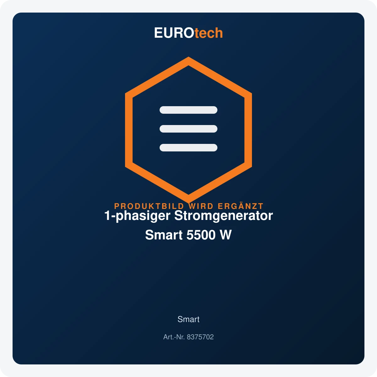 1-phasiger Stromgenerator Smart 5500 W