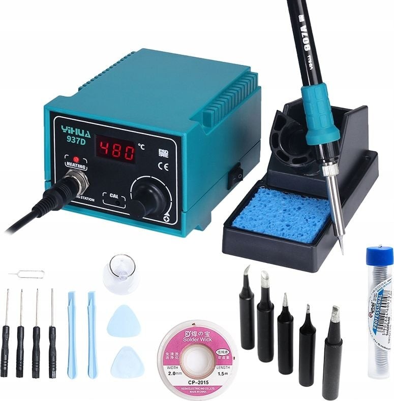 Techrebal Lötstation-Set Yihua 937D Black KIT 6