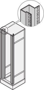 SCHROFF SCHROFF Türblende/Schiebeeinheit 19, 34 HU, AlZn