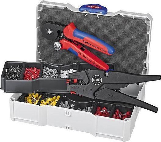 Knipex Set zum Crimpen von Hülsen und Abisolieren 97 90 10 Knipex