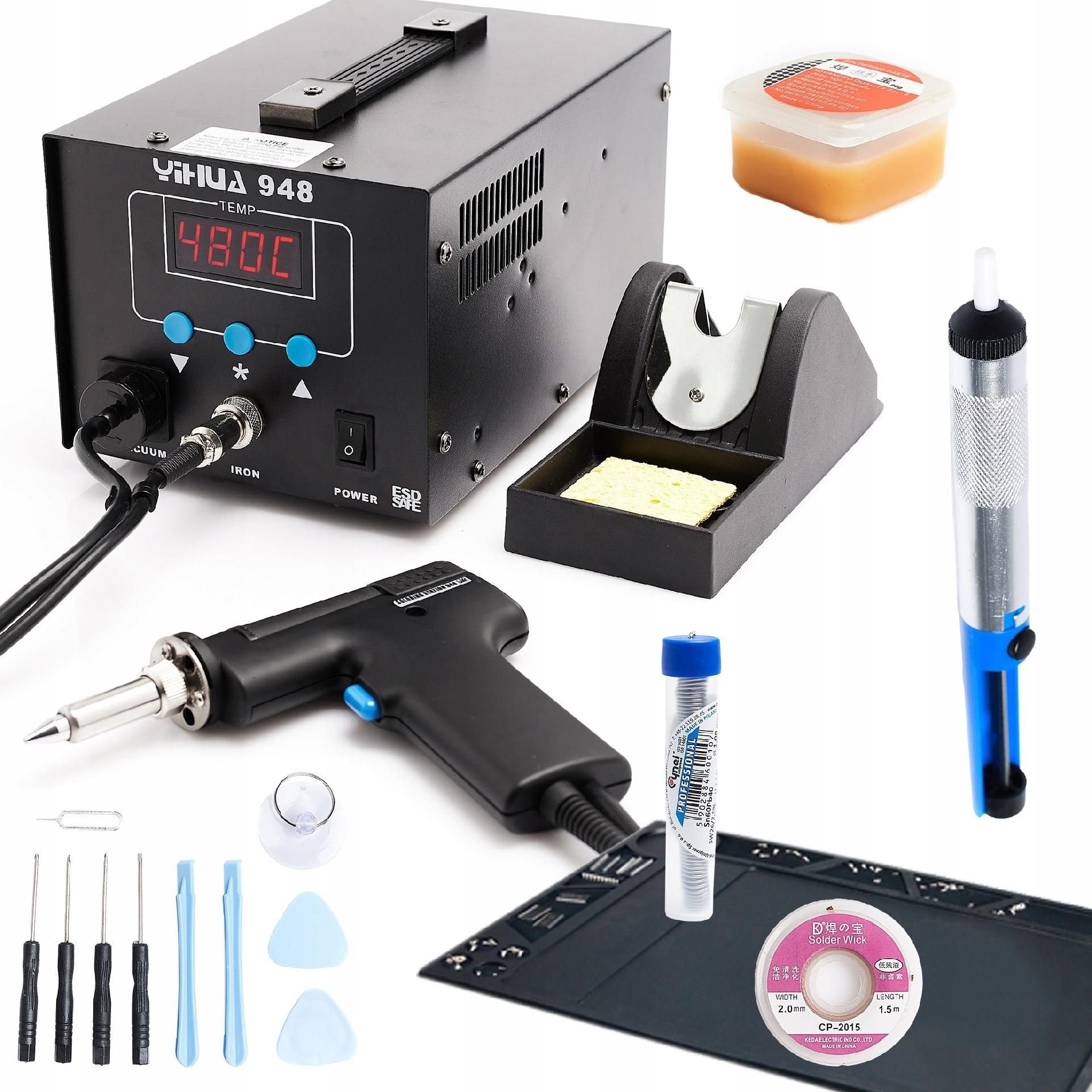 Techrebal Lötstation YIHUA 948 75 W ESD-Matte Flussmittel Zinn