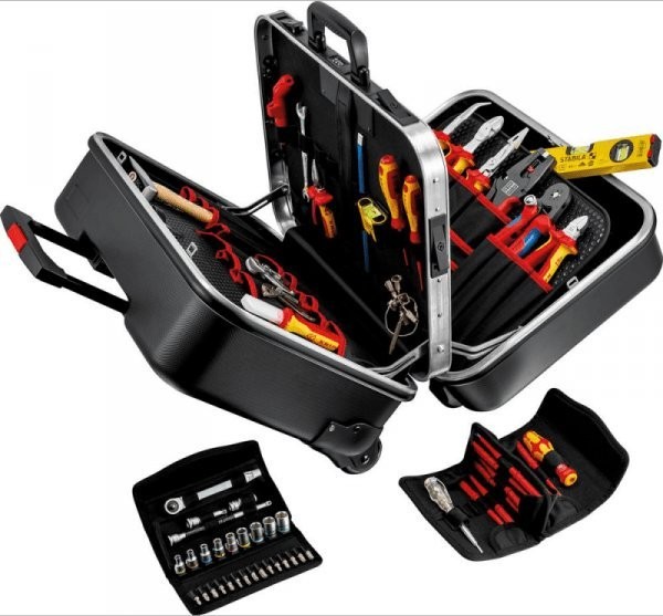 Knipex Werkzeugkoffer BigTwinMove Elektro, 65-teilig, Knipex