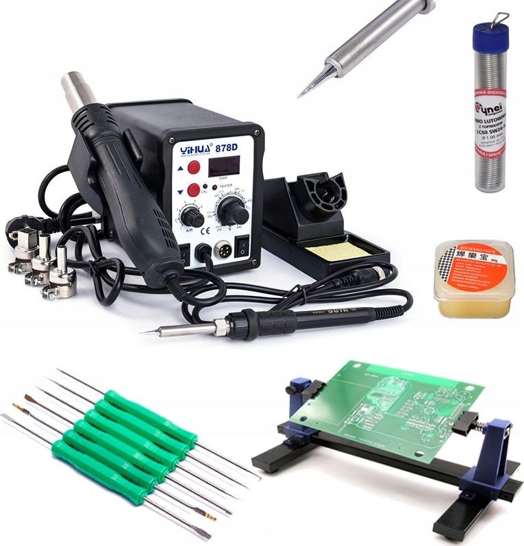 Techrebal Lötstation Yihua 878D Halterung KIT5