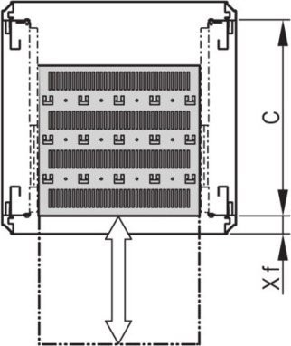 SCHROFF SCHROFF Varistar 19" Einlegeboden, teleskopierbar, 30 kg, RAL 7035, verkürzt, 600 B 500 T