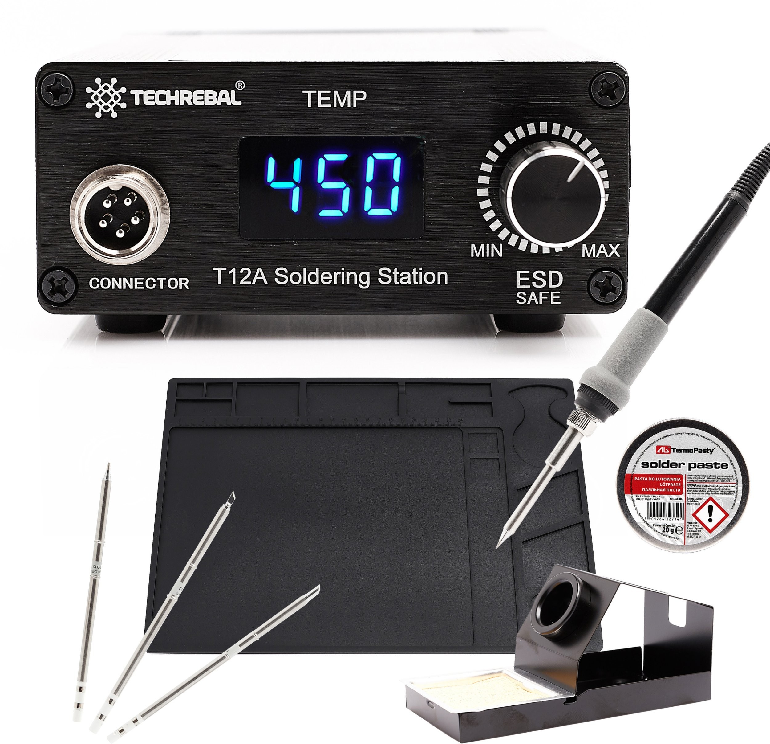 Techrebal LÖTSTATION TECHREBAL T12 MATTE 4 LÖTSPITZEN LÖTPASTE