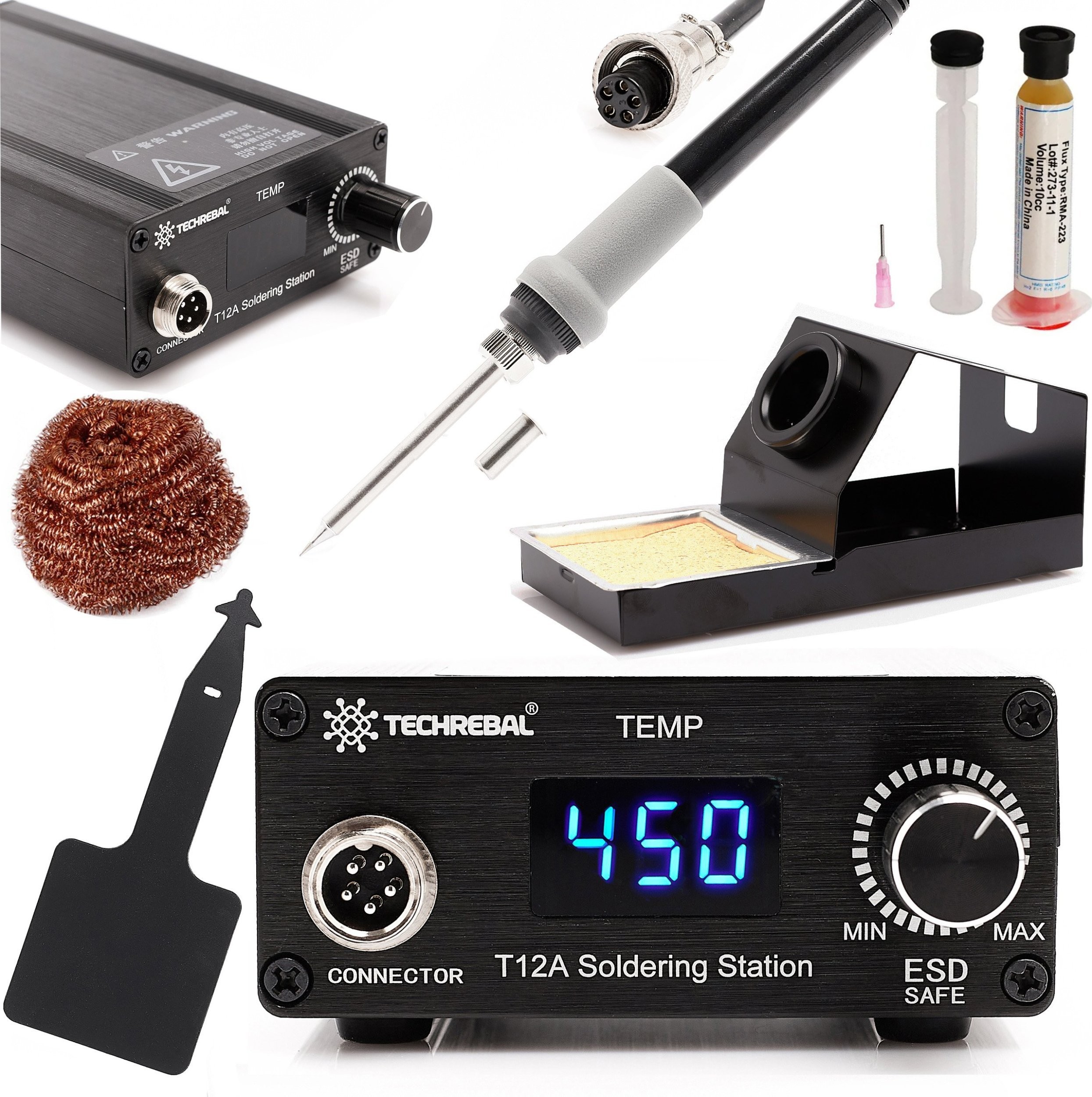 Techrebal 75W T12A Lötstation – Set für Präzisionslöten