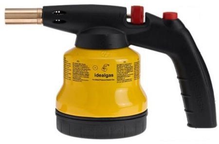 Idealgas Lötbrenner / Lötlampe für Kartuschen, piezoelektrische Zündung (DIFFLA5PM)