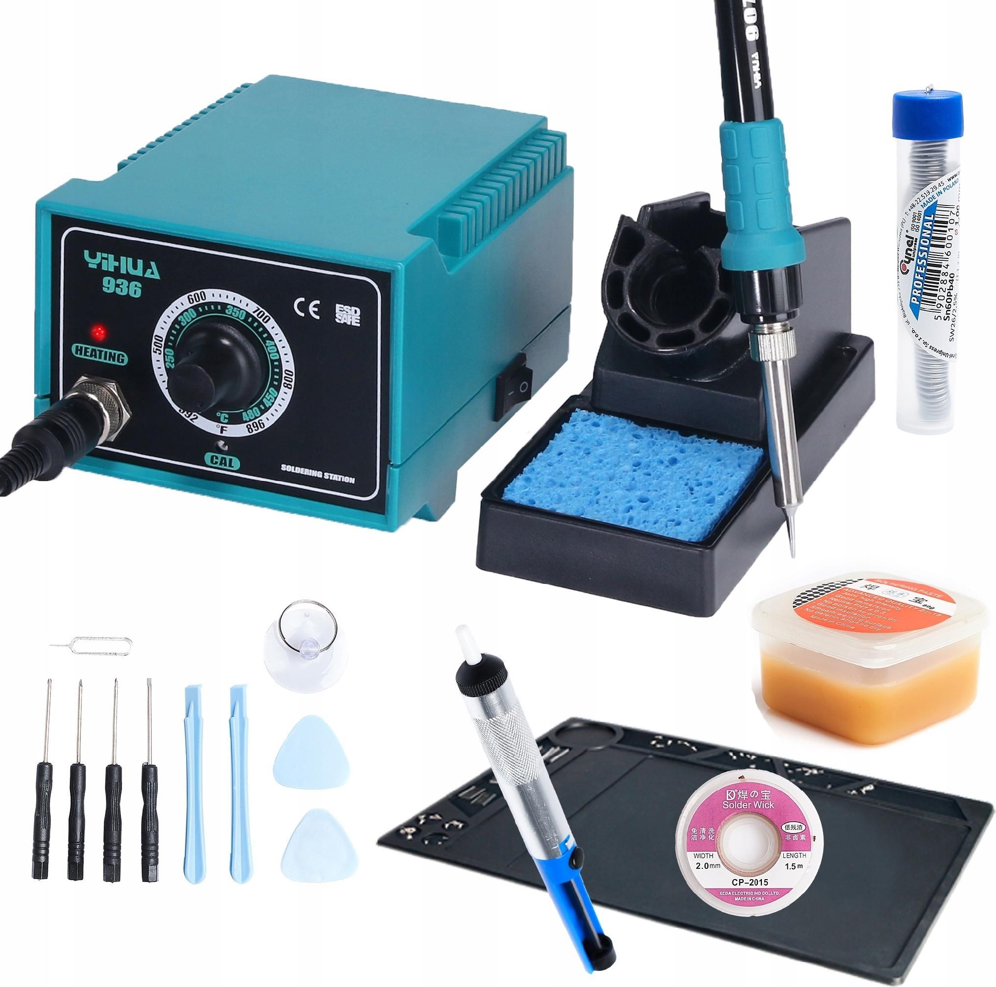 Techrebal Lötstation-Set Yihua 936 Matten-Set 4