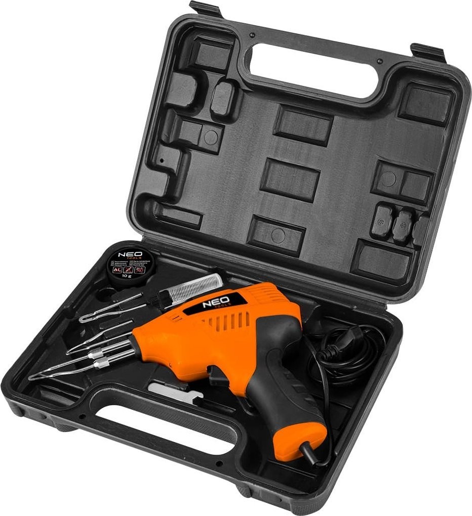 Neo Lötkolben mit Transformator, 200 W, im Koffer 19-152