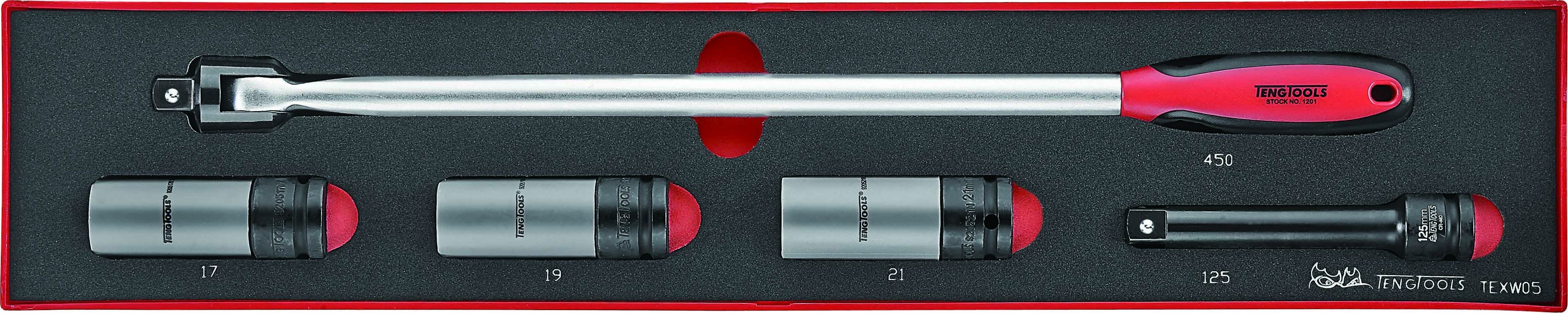 Teng Tools 5-teiliges Radschlüssel-Set Teng Tools TEXW05 (238460109)