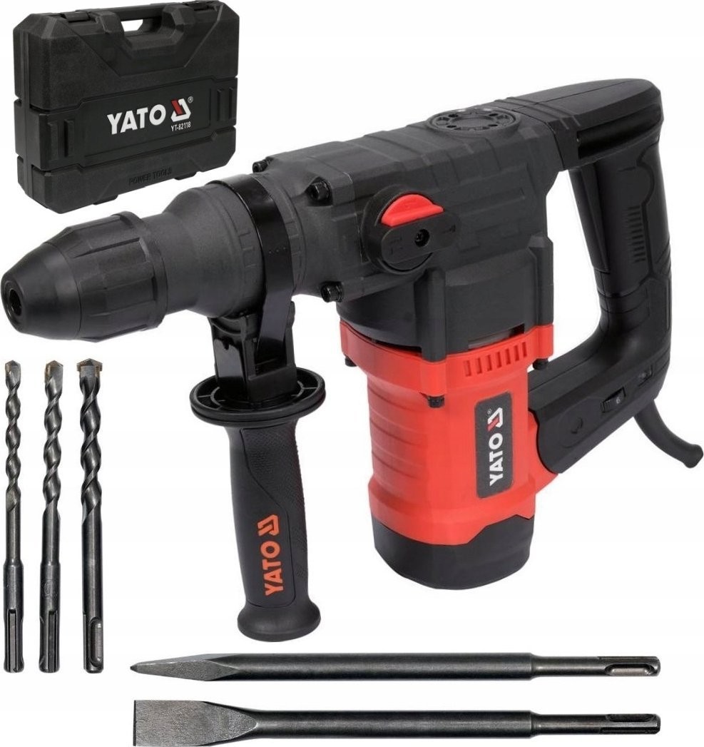Yato SDS+-Bohrhammer 1100 W, 3 Funktionen + Bohrer und Meißel
