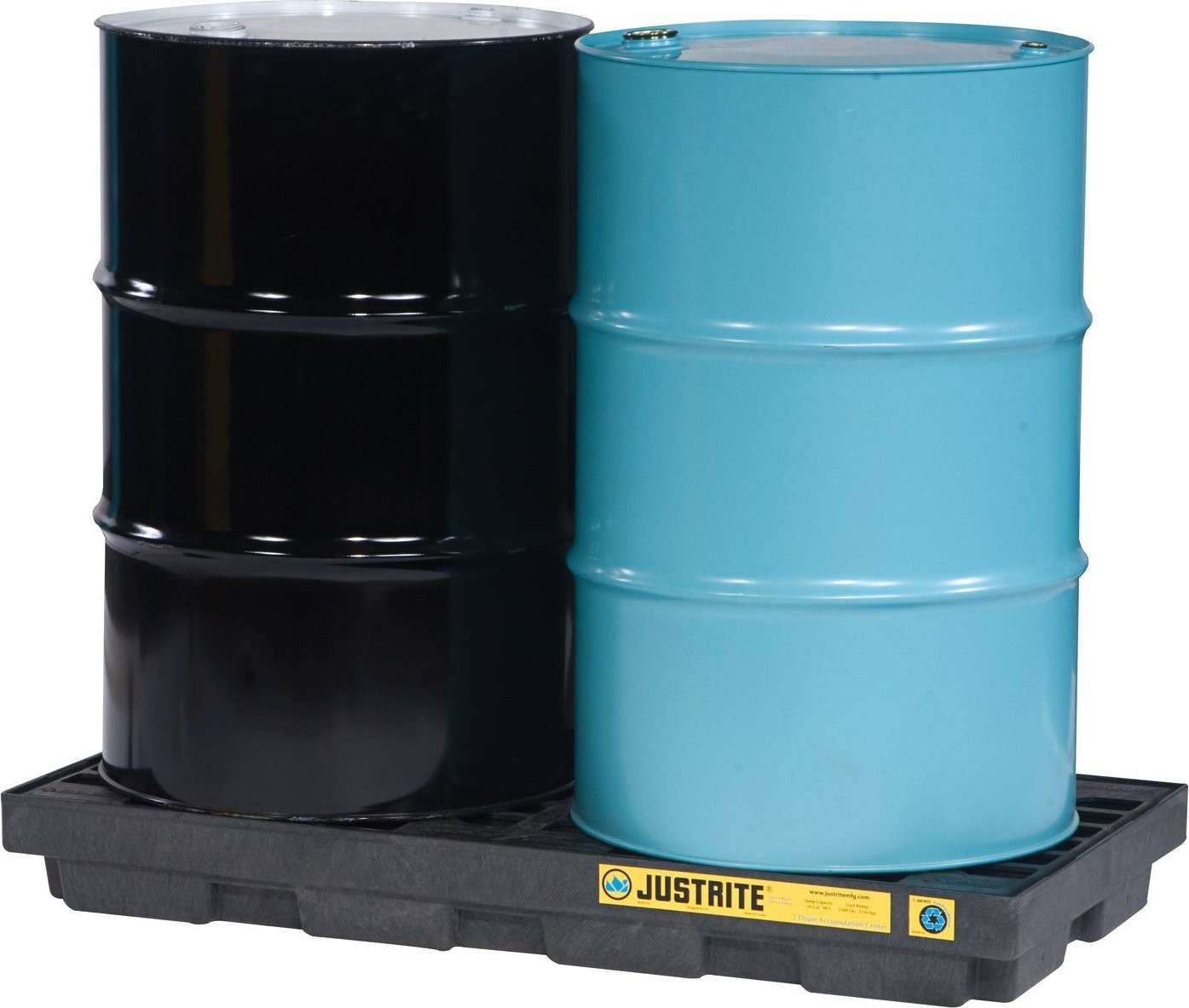 Topserw Auffangwanne für 2 Fässer mit einem Fassungsvermögen von 90 l, Maße: 1245 x 635 x 140 mm