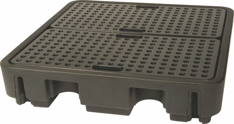 Topserw Auffangwanne für 4 Fässer mit einem Fassungsvermögen von 250 l, Abmessungen 1380 x 1290 x 280 mm