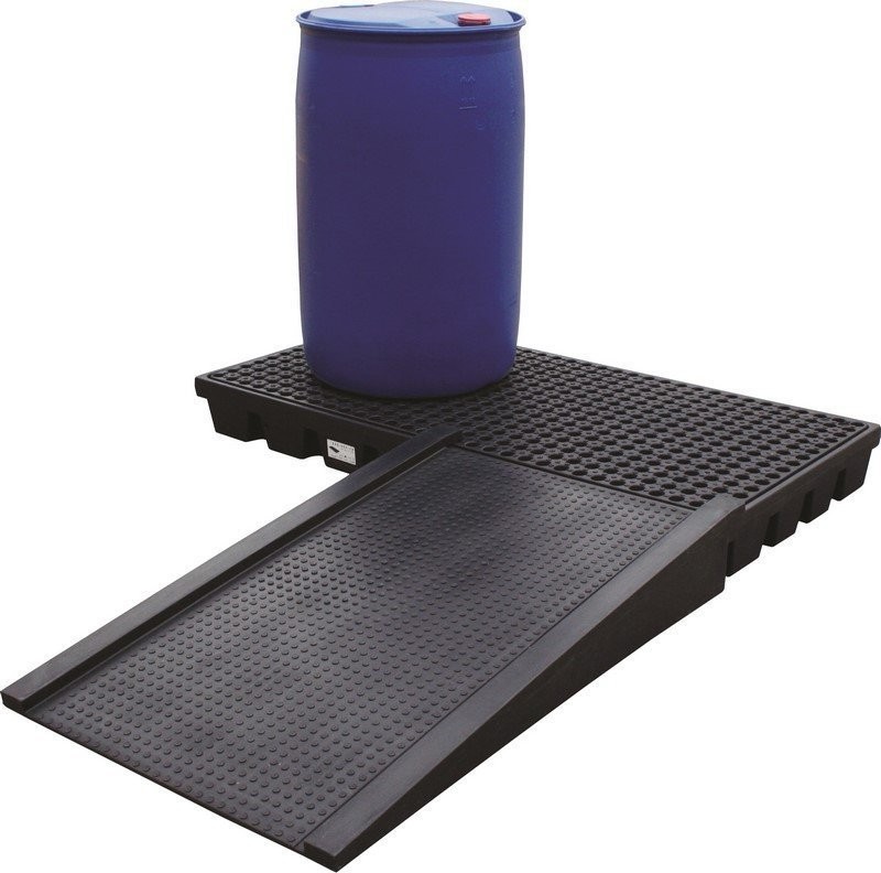 Topserw Auffangwanne für 2 Fässer mit einem Fassungsvermögen von 112 l, Abmessungen 1600 x 800 x 150 mm