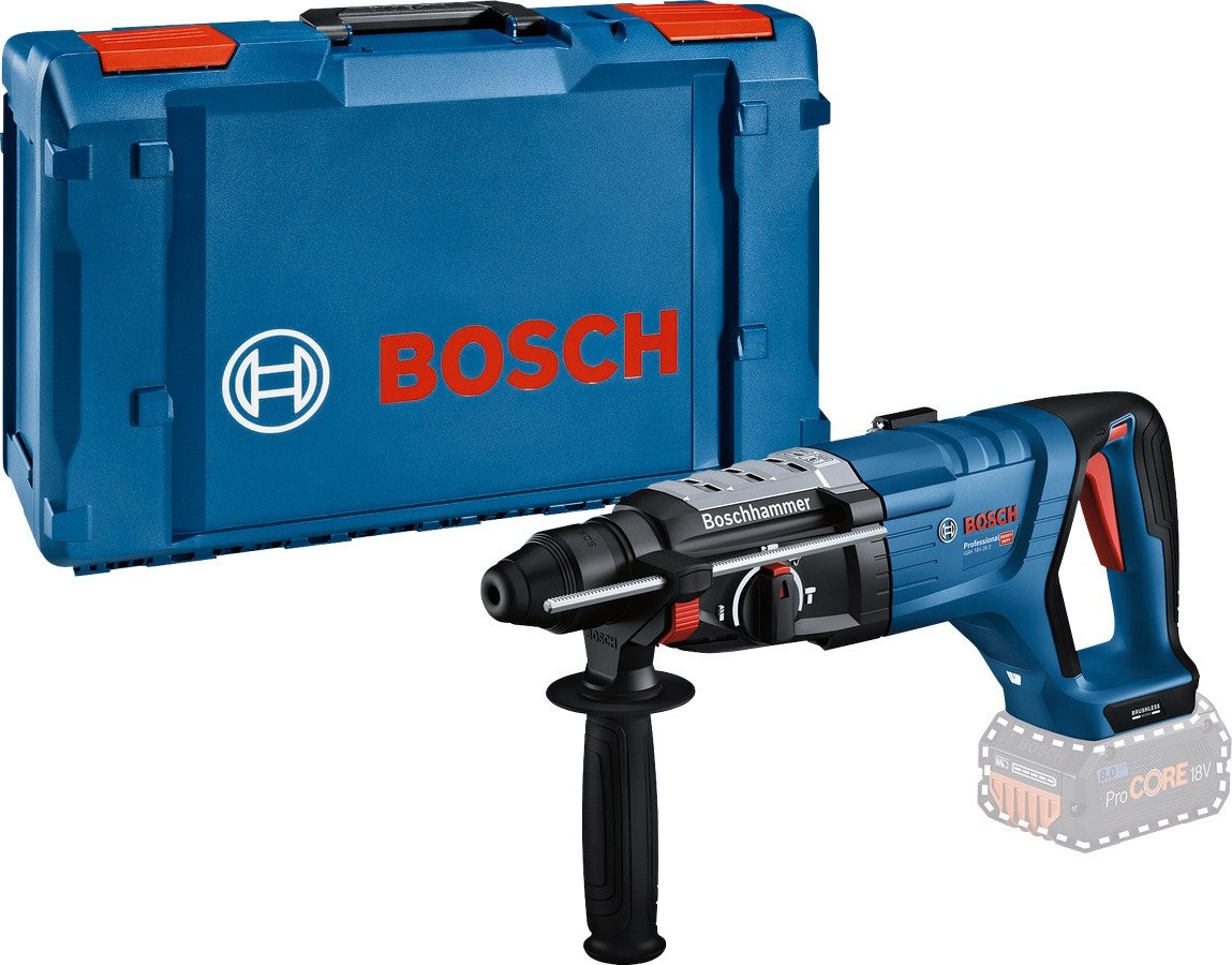 Bosch Akku-Bohrhammer GBH 18V-28 D Professional solo, 18 Volt XL-BOXX (blau/schwarz, ohne Akku und