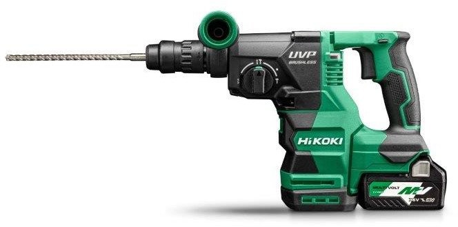 HIKOKI. SDS+-Hammerbohrmaschine 36 V DH3628DC WRZ 3,2 J 2x2,5 Ah MV BL + 13-mm-HSC-Bohrfutter