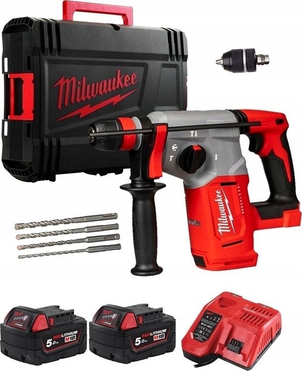 Milwaukee Akku-Bohrhammer SDS-Plus M18 BLHX-502X (18 V) 2x5,0 Ah 2,3 J Milwaukee