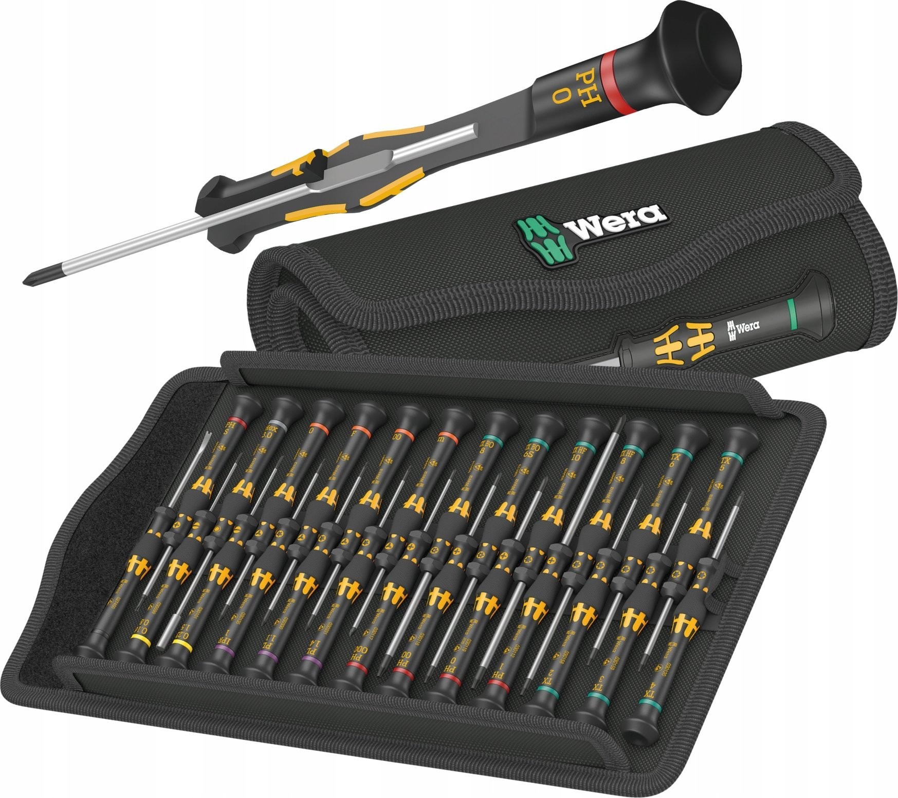 Wera Wera Kraftform Micro ESD Big Pack 1 Schraubendreher-Set (schwarz/gelb, 25-teilig)