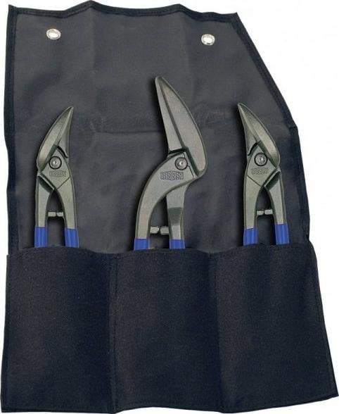 ERDI Blechscheren-Set, 3-teilig, Etui