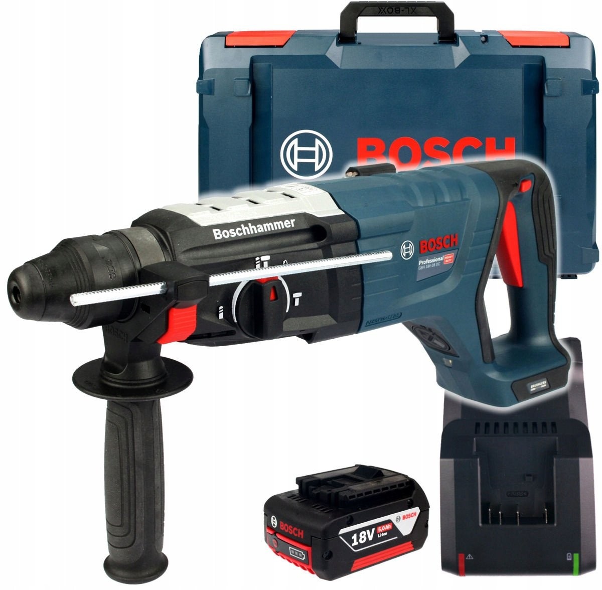 SDS-PLUS-Bohrhammer GBH 18V-28 DC mit 2 × 5,5-Ah-ProCore-Akkus, GAL 1880