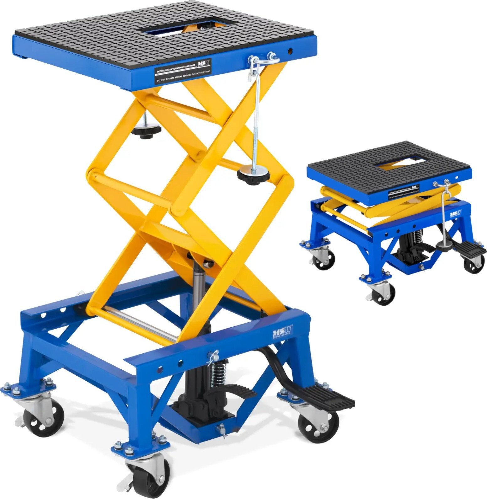 MSW Mobiler Motorradheber 35–87 cm, 150 kg Mobiler Motorradheber 35–87 cm, 150 kg