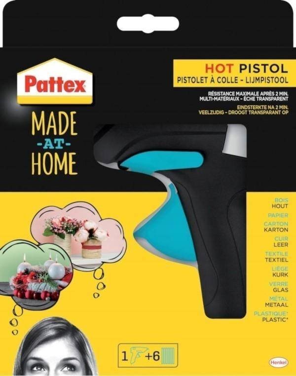 Pattex-Klebepistole Heißklebepistole + 6 Stück Pattex-Klebstoff