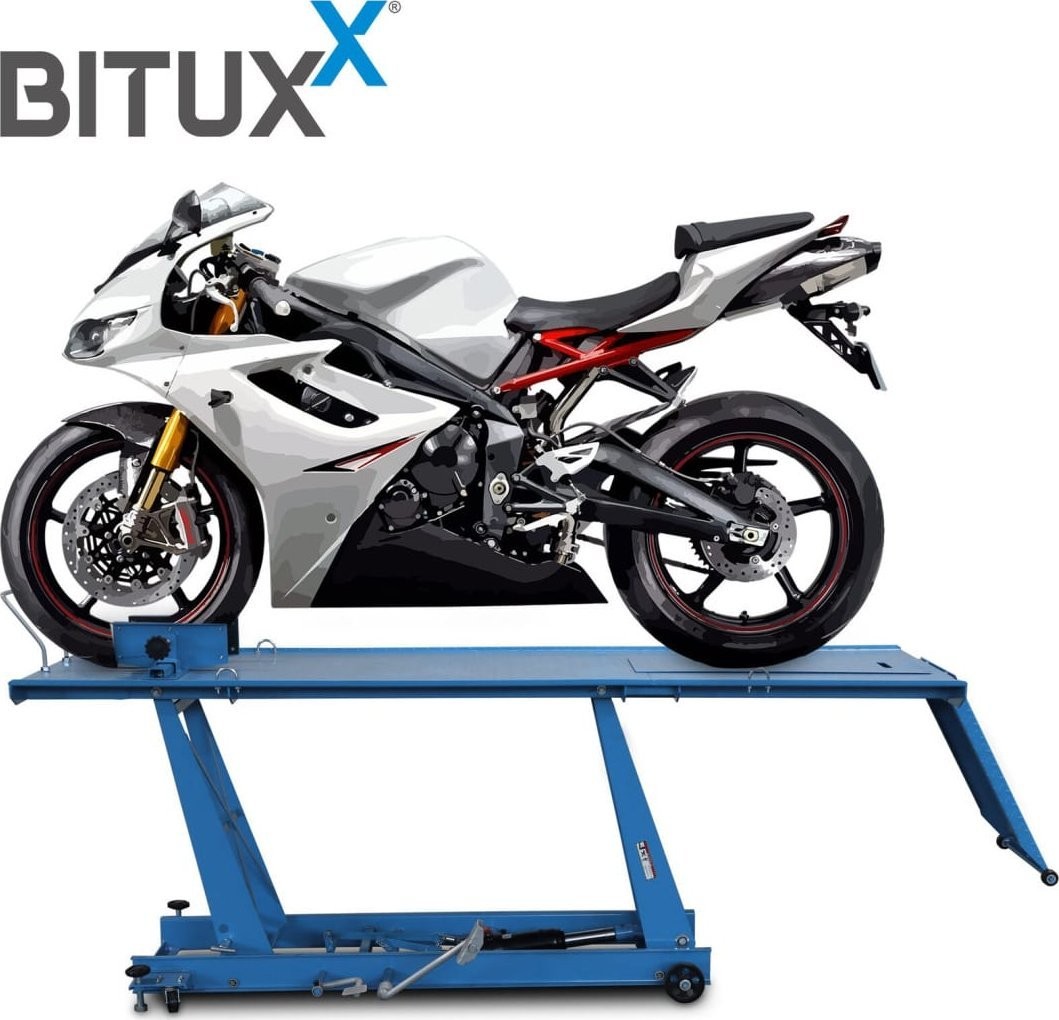 Hydraulische Motorrad-Scherenhebebühne mit Fußpumpe, 464 kg, Bitux