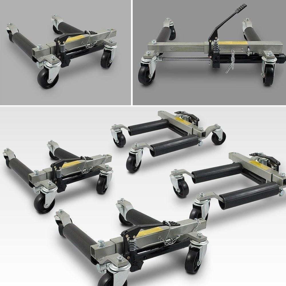 Bituxx HUBGERÄT HUBGERÄTE MANÖVRIERWAGEN FÜR AUTOS 680 KG/STÜCK – 4 STÜCK