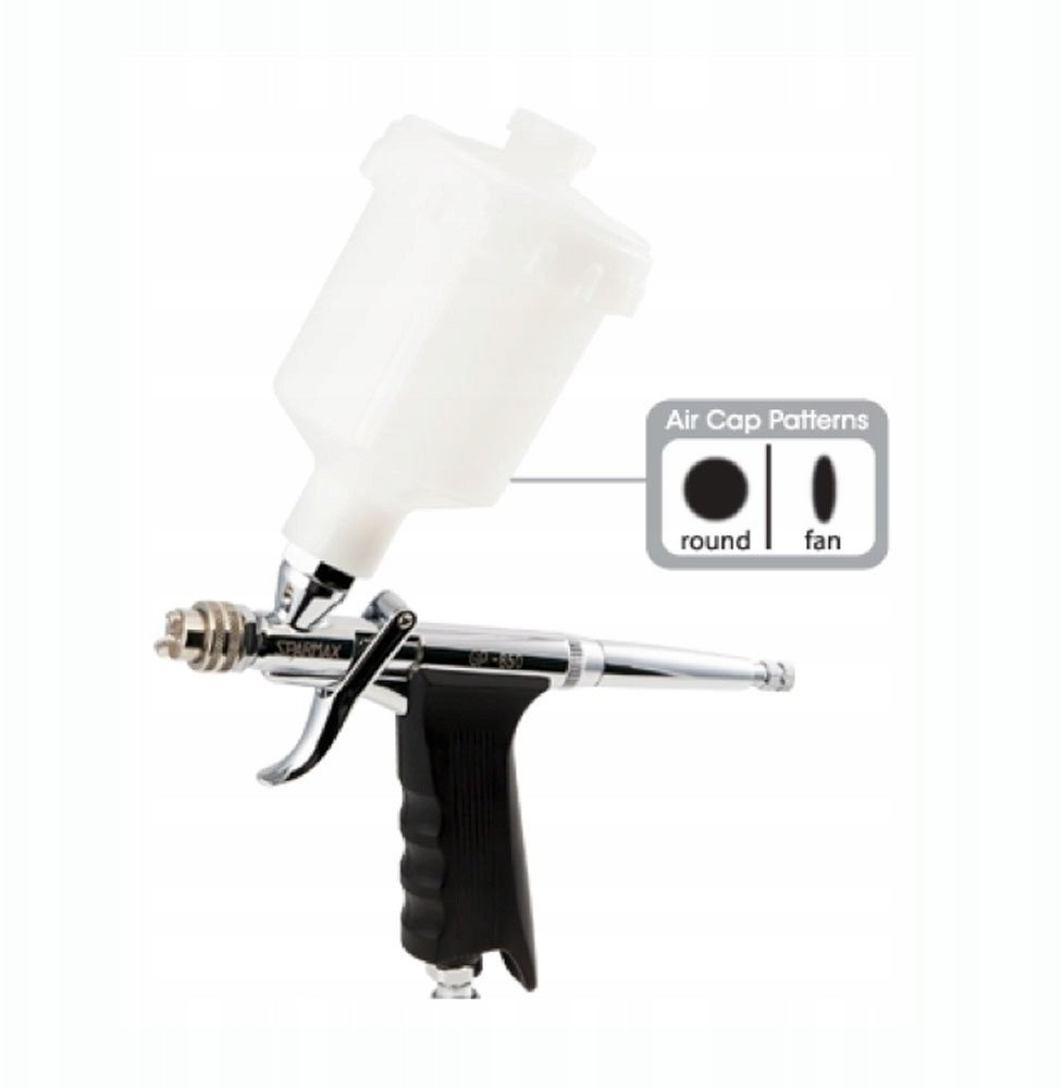 Spritzpistole GP-850, 0,5 mm, Schwerkraftzufuhr, 2 mm + 125 ml