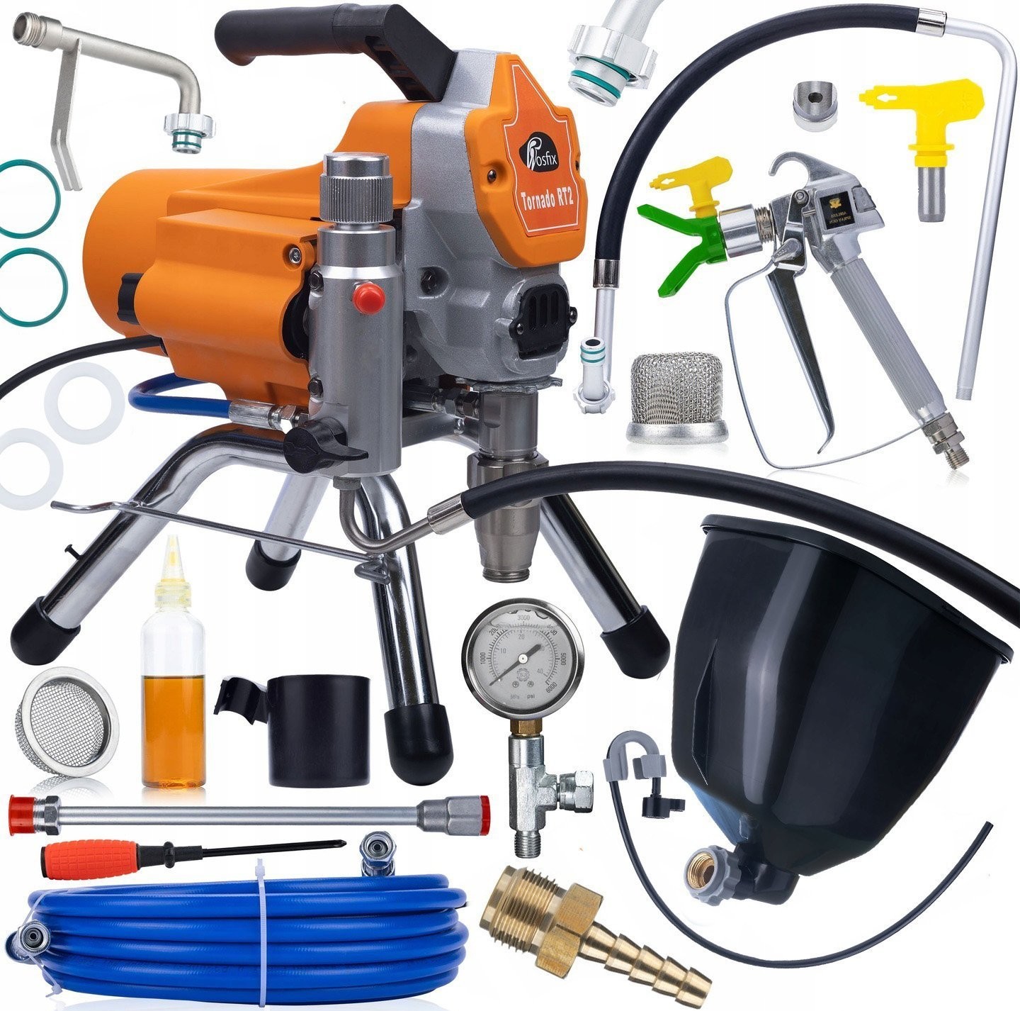 Rosfix PROFESSIONELLE HYDRODYNAMISCHE KOLBEN-LACKIERANLAGE ROSFIX TORNADO RT2