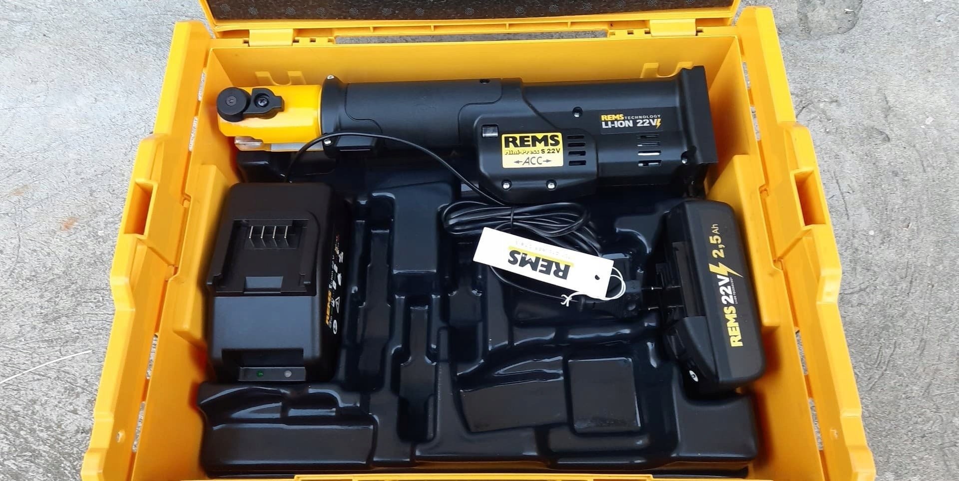 Rems Rohrpresswerkzeug REMS Mini-Press 22 V ACC L-Boxx 2,5 Ah