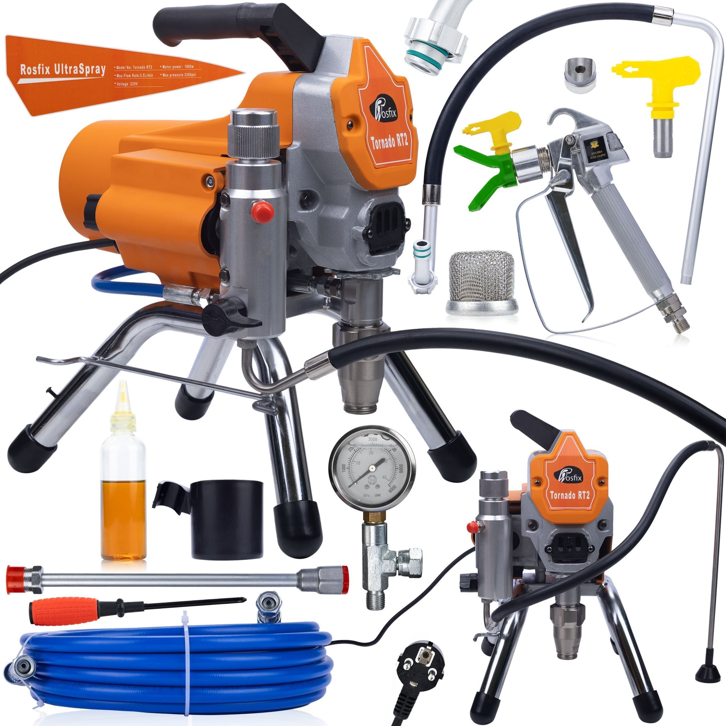 Rosfix PROFESSIONELLE HYDRODYNAMISCHE KOLBEN-LACKIERANLAGE ROSFIX TORNADO RT2