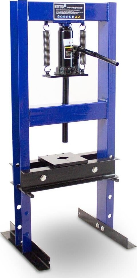 Bituxx Hydraulikpresse bis 6 Tonnen, Rahmenpresse mit Spindel für die Werkstatt von Bituxx