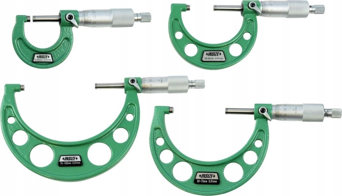 Insize Mikrometer-Set 0–150 /6-teilig/ Reibungskupplung