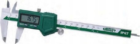 Insize Digital-Messschieber 300, 12 mm, IP67, 3 V, ABS/SQ-Rolle, zertifiziert