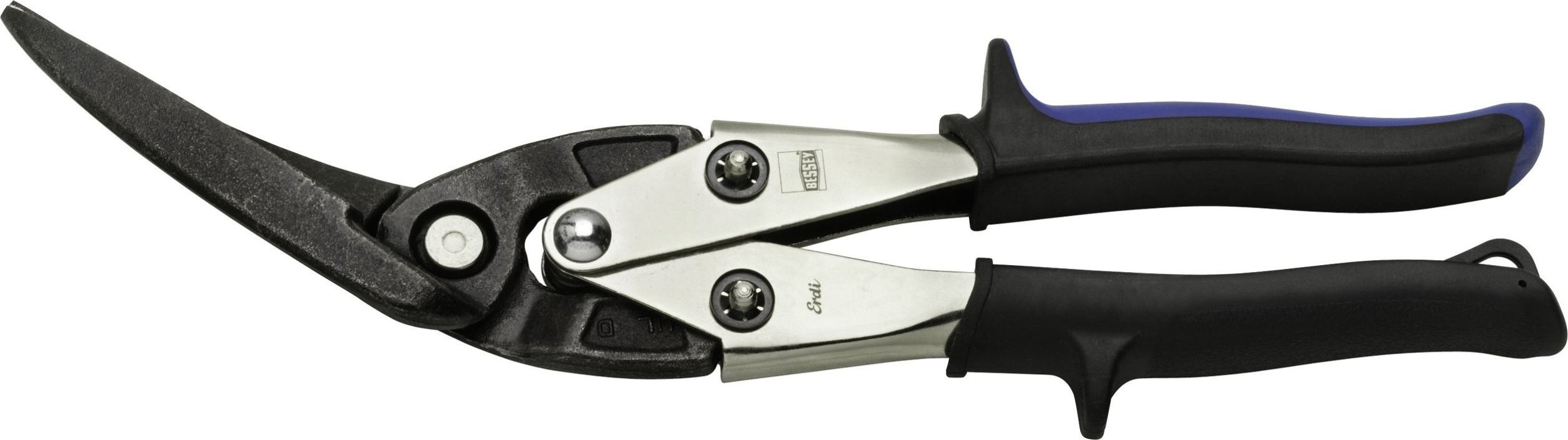 Freund-Schere für Blech mit erhöhter Scherkraft, 280 mm, linksschneidend, gebogen, verlängert